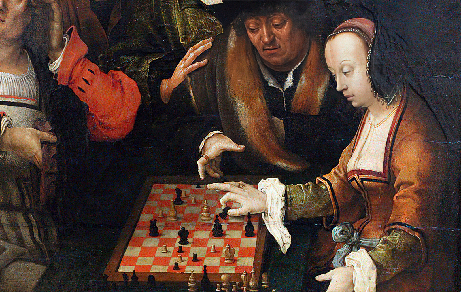 Lucas van der Leyden (1494–1533: Sakkjátékosok, Kaiser Fridrich Múzeum Berlin (forrás: Wikimedia)