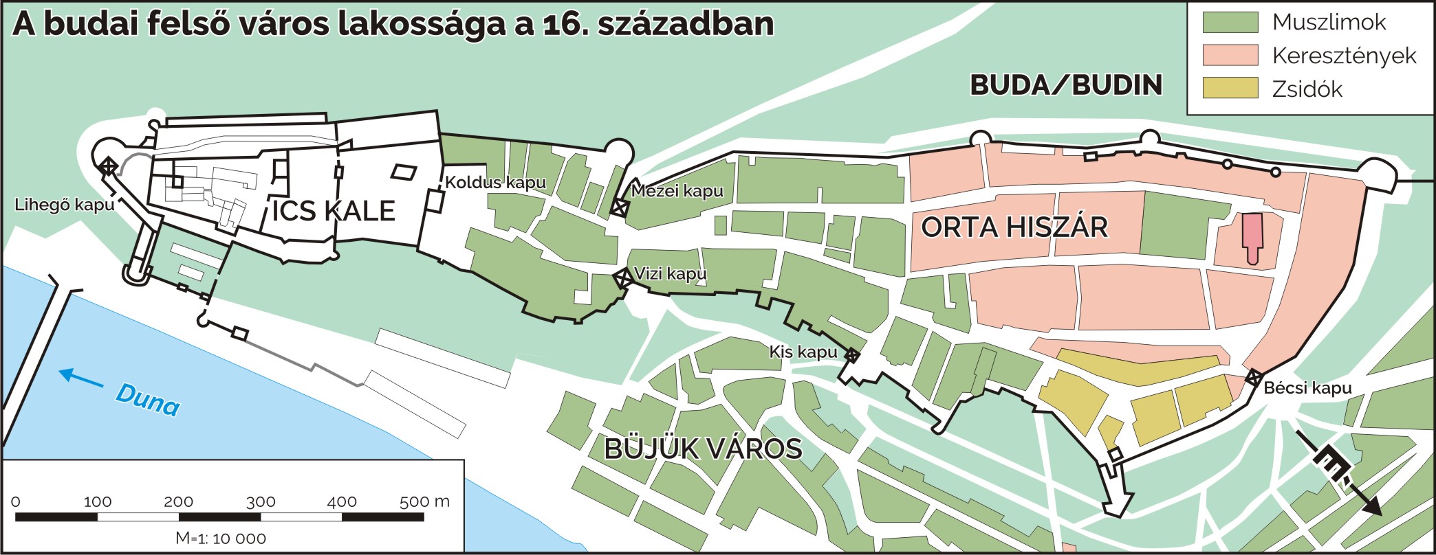 A budai felső város lakossága a 16. században